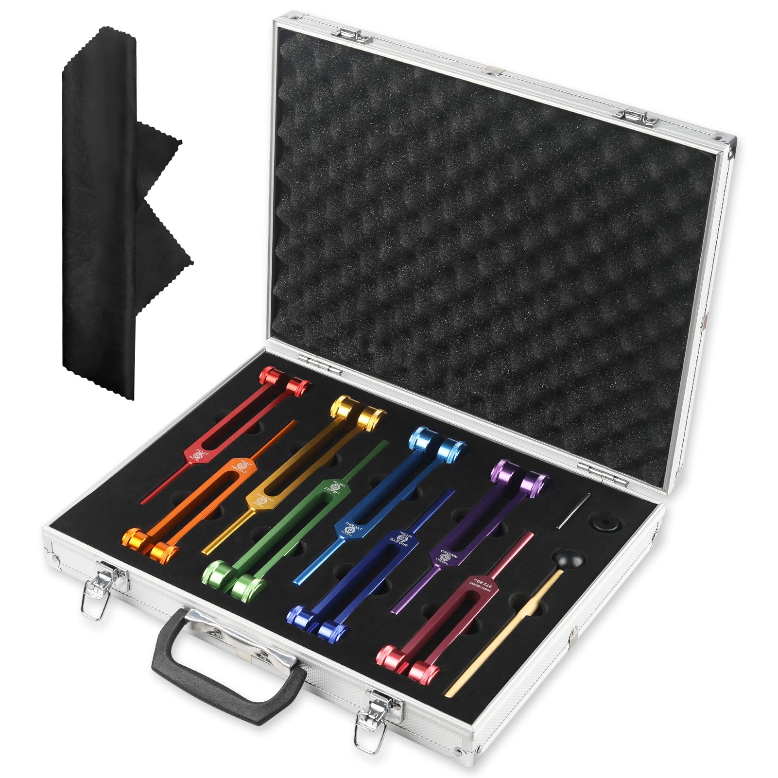 Amazon.com: Tuning Fork Healing Set of 8 Colors (126.22Hz, 136.1Hz